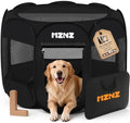 Dog Cat Small Animal Puppy Playpen Crate, Whole Black by MZNZ