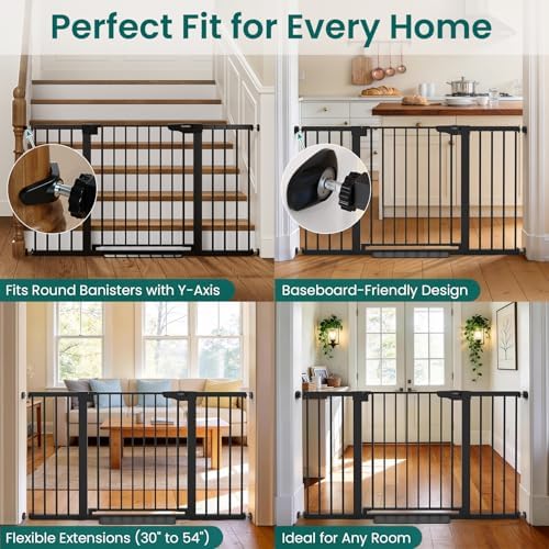 Cumbor 30-54" Extra Wide Baby Gate - Image 6