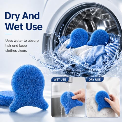 Pet Hair Remover for Laundry, 4 Pack Reusable Dog & Cat Hair Remover - Image 4