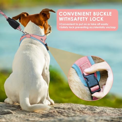 Dog Harness and Leash Set, No Pull Saddle Style Pet Harness, Breathable Mesh - Image 5