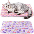 2 Pack Cat Blankets for Indoor Cats, Ultra Soft Reversible Mat, Fluffy Flannel by HeNdShe