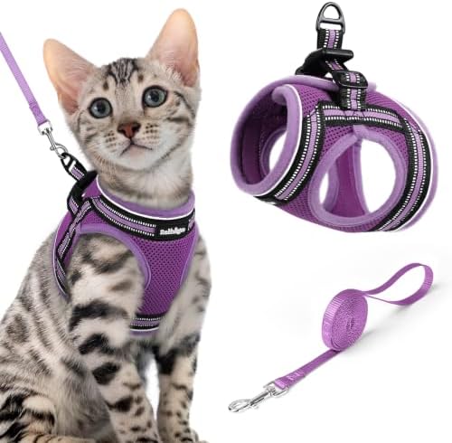 rabbitgoo Cat Harness and Leash Set, Step-in Soft Vest by rabbitgoo