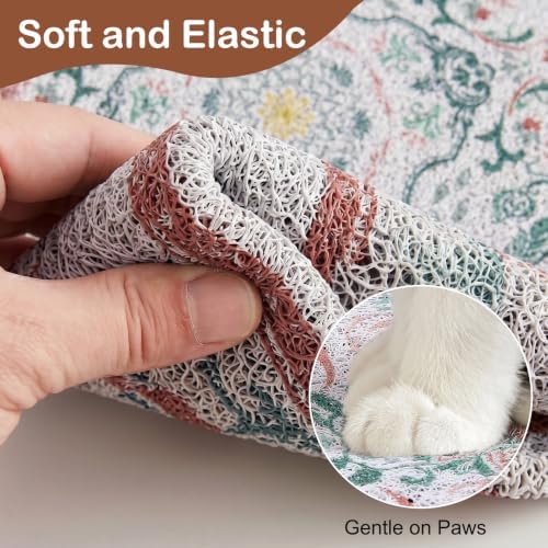 Glittme Cat Litter Mat 24"x15" Non-Slip Washable Trapping Mat - Image 4