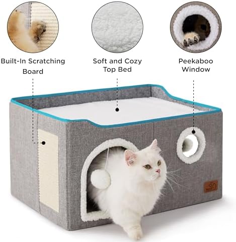 Bedsure Extra Wide Cat House Bed - Image 5