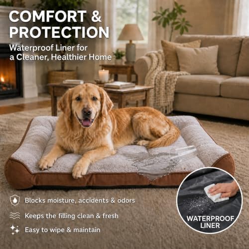 Orthopedic Dog Beds Large Sized Dog, Washable Dog Bed - Image 5