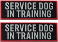 2 Pcs Reflective Service Dog in Training Patch by FITZNORA