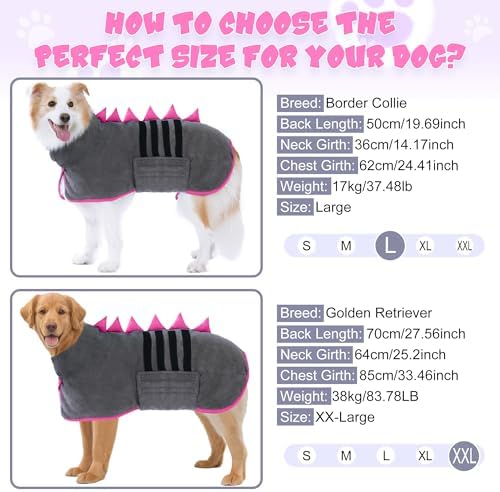 Super Absorbent Dog Bathrobe, Fast-Drying Robe - Image 6
