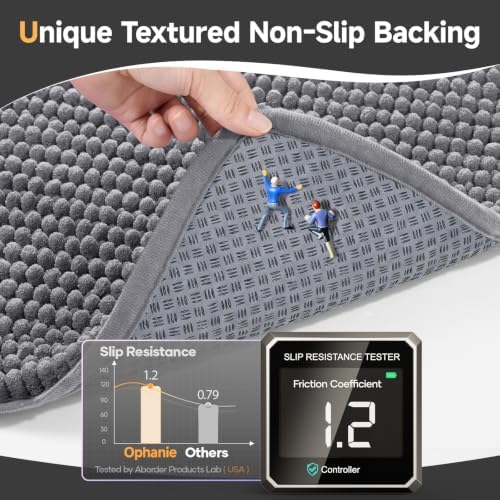 Ophanie Dark Grey Door Mat Runner 40x32, Muddy Mats - Image 3