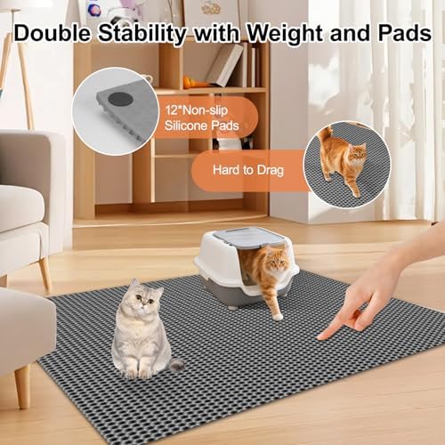 XL Extra Large Cat Litter Box Trapping Mat - Image 6