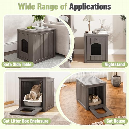 Cat Litter Box Enclosure, Feral Outdoor Cat Enclosure Weatherproof - Image 5