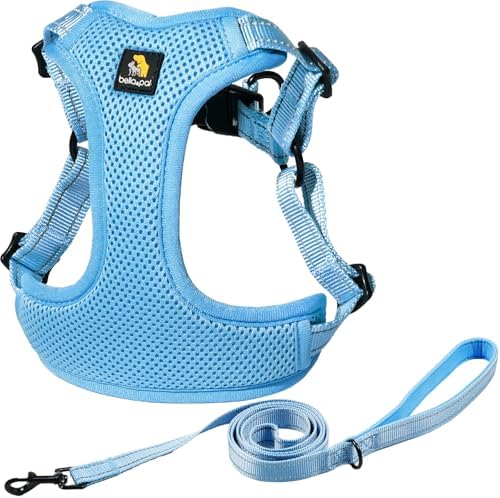 BELLA & PAL Adjustable Step-in Dog Harness, Puppy No-Pull Vest by BELLAPAL