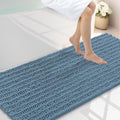 Smiry Bathroom Rugs 59X24, Extra Soft Rubber Backing Chenille Bath Mats by Smiry