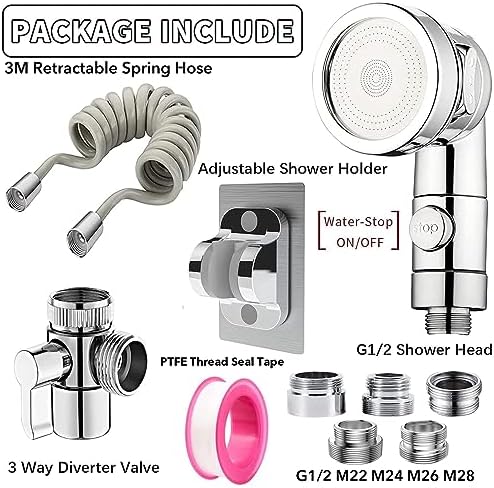 Sink Faucet Shower Sprayer Attachment Shower Head - Image 3
