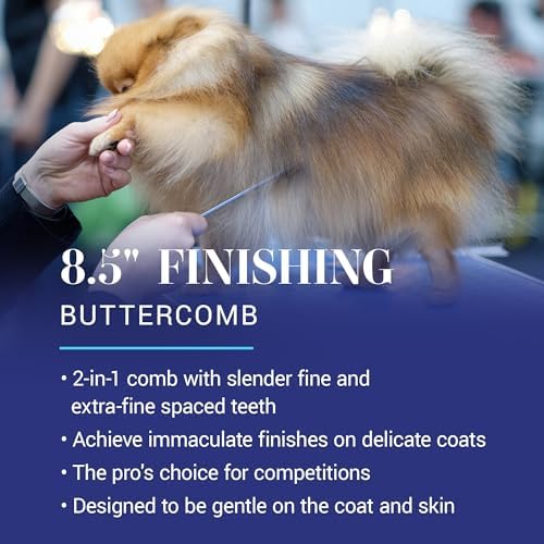 Chris Christensen 504 8.5 in. Fine/Coarse Greyhound-Style Butter Comb, Groom - Image 2