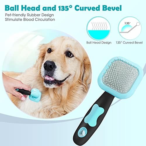 Slicker Brush, Dog Brush Gently Cleaning Pin Brush - Image 4