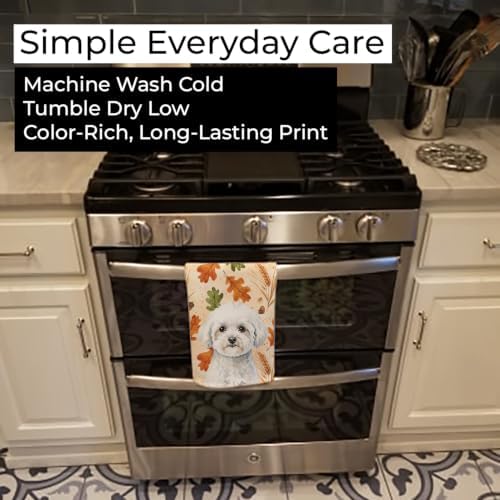 Caroline's Treasures Bichon Frise Dogs Kitchen Towel 15x25 in - Image 6