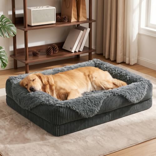 GASUR Orthopedic Dog Bed for Large Sized Dog, Washable XL Dog Couch Beds by GASUR