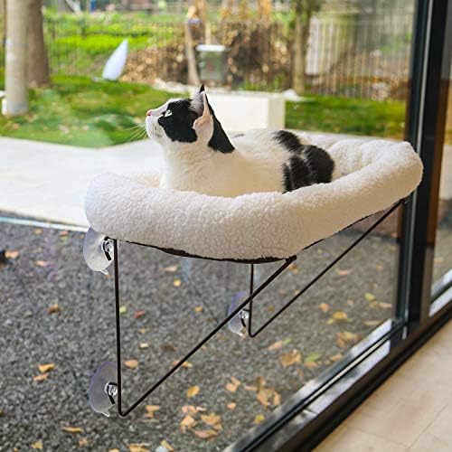 Zakkart Cat Window Perch, 100% Metal Supported from Below by Zakkart