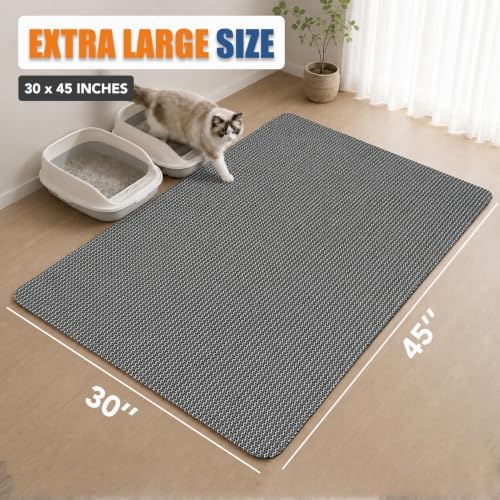 Cat Litter Mat Extra Large 45''x30'' Non-Slip XL Litter Mat - Image 2