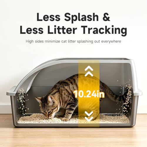 XL Open Top Stainless Steel Litter Box - Image 3