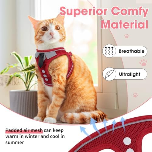 Cat Harness and Leash Set for Walking Escape Proof Vest for Kitten - Image 4
