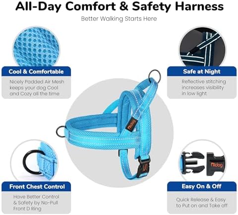 Didog No Pull Dog Harness for Large Dogs, Breathable Mesh Padded - Image 6