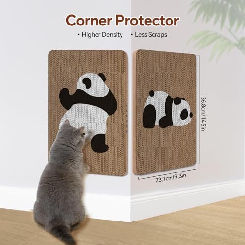 AUSCAT Cardboard Cat Wall Scratcher, 7 cat Scratching Boards - Image 3