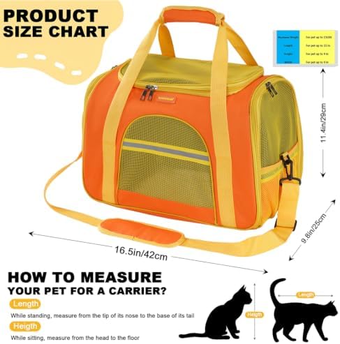 Soft-Sided Pet Carrier, for Small/Medium Cats and Dogs - Image 3