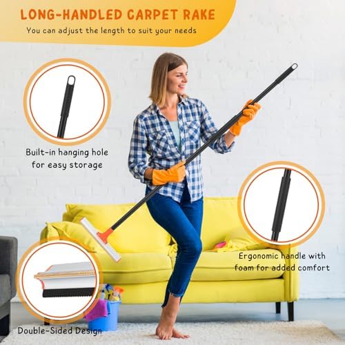 Carpet Rake for Pet Hair Removal - Image 2