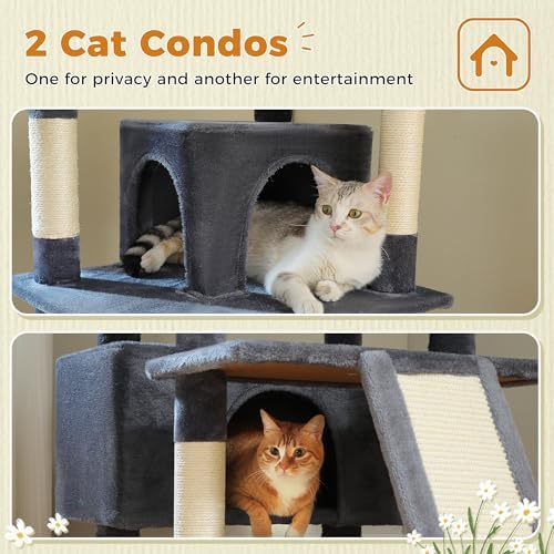 MUTTROS 81 Inch Tall Cat Tree for Big Cats & Multi-Cat Homes, Large Heavy Duty - Image 7