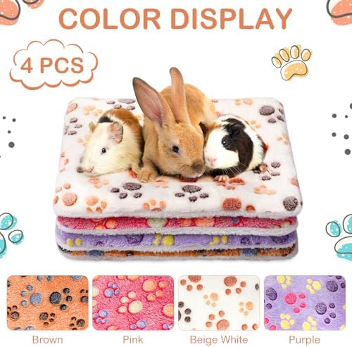 Haull 4 Pcs Waterproof Guinea Pig Bedding Mat, 13 x 10 - Image 5