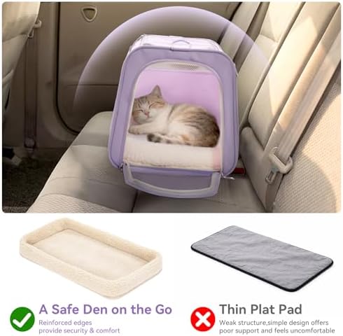 PETSFIT Cat Carrier Soft with Patented Safety Buckles, Safe - Image 4