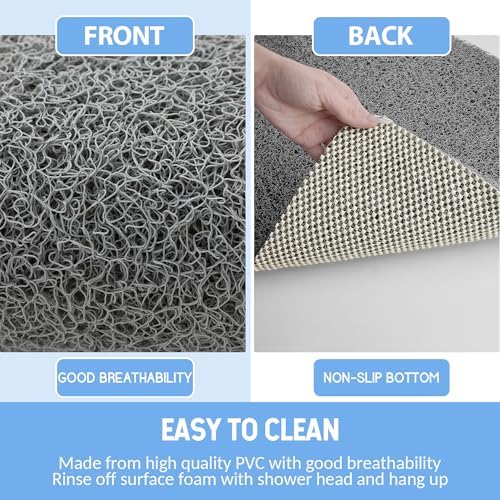Hargiis Non Slip Shower Mat, Anti Slip Bath Mat, Quick Drying Bath Tub Mats - Image 4