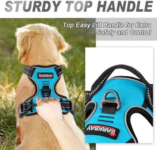 BARKBAY Dog Harness No Pull for Large Dogs Front Back Clips, Dog Vest - Image 3