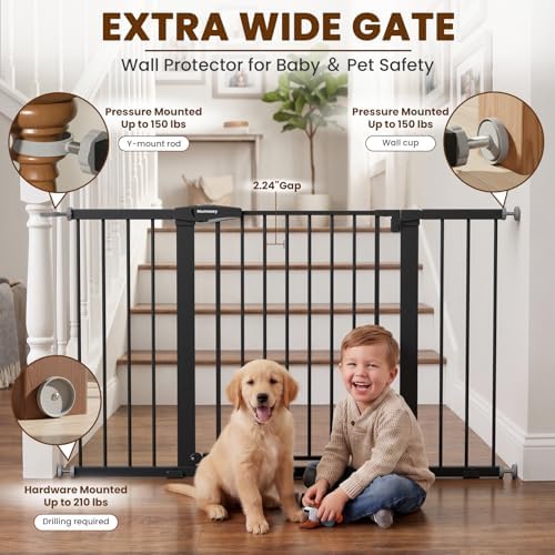 Mumeasy 29.7-51" Extra Wide Baby & Dog Safety Gate - Image 4