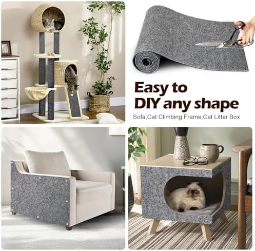 Cat Scratch Furniture Protector, 78.7"x15.8" Cat Scratch Pad - Image 3
