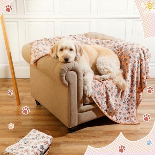 Tatuo 4 Pack Fleece Dog Blanket - Image 6