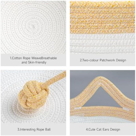 Cotton Rope Woven Cat Bed, Instinct Pet Basket - Image 4