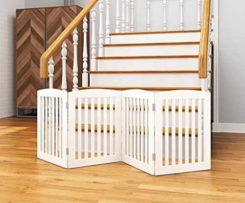 PAWLAND Wooden Freestanding Foldable Pet Gate - Image 4