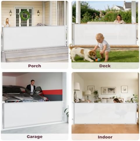 96" Retractable Baby Gate, Long Mesh Dog Gate - Image 6