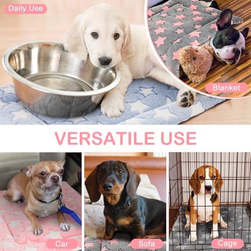VitalCozy 4 Pcs Dog Crate Pads Soft Warm - Image 4