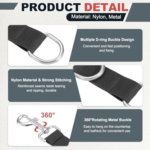 Pet Dog Grooming Loops, Adjustable Nylon Table Arm Extender Belly Strap - Image 3