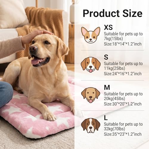 Dog Bed Mat - Soft Crate Pad for Kennel, Durable Pet Bed for Small Dogs & Cats - Image 5