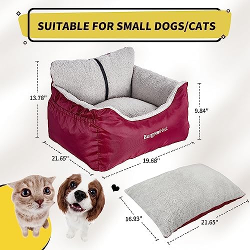 BurgeonNest Dog Car Seat for Small Dogs & Cats Under 25 lbs - Image 2