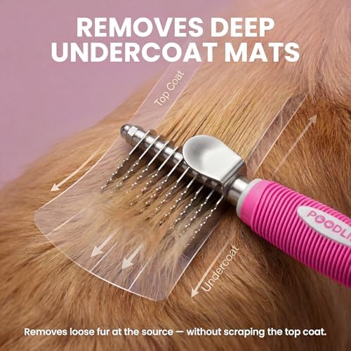 Poodle Dematting Fur Rake Comb Brush - Image 5