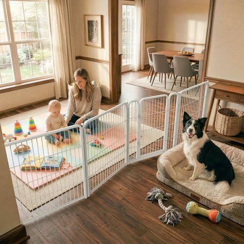 FXW Dog Gate, Extra Wide Adjustable by FXW