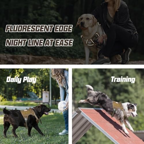 AUROTH Tactical Dog Harness Medium Sized Dog No Pull Adjustable Dog Vest - Image 5