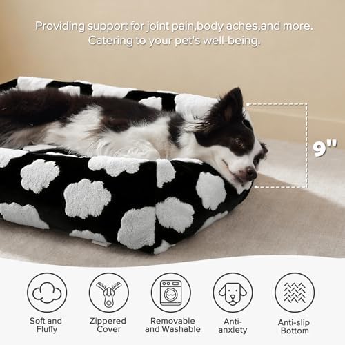 JOEJOY XL Dog Beds Large Sized Dog, Rectangle Washable Orthopedic Pet Bed - Image 2