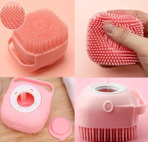8PCS Dog Bath Supplies Set，Dog Washing Gloves，Shampoo Brush, Shedding Slicker - Image 5