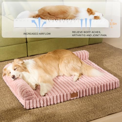 Orthopedic Medium Dog Bed Furry Pet Bed, Washable Cover 30''X20'' - Image 4